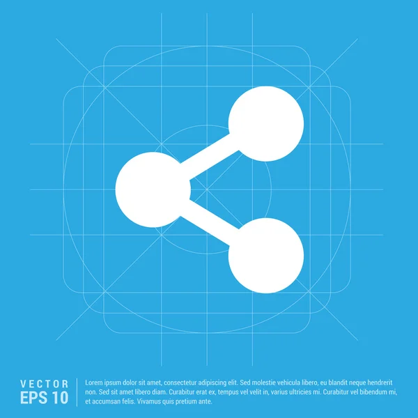 Paylaş düğmesi resim — Stok Vektör