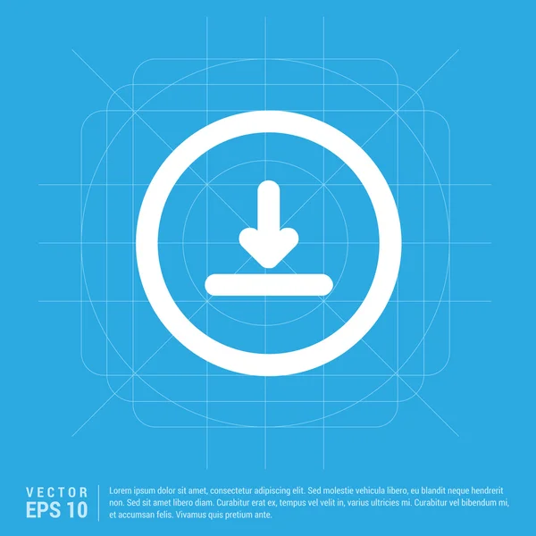 Herunterladen auf Disc-Symbol — Stockvektor