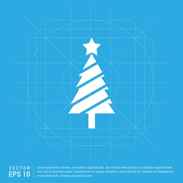 Icono del árbol de Navidad — Vector de stock