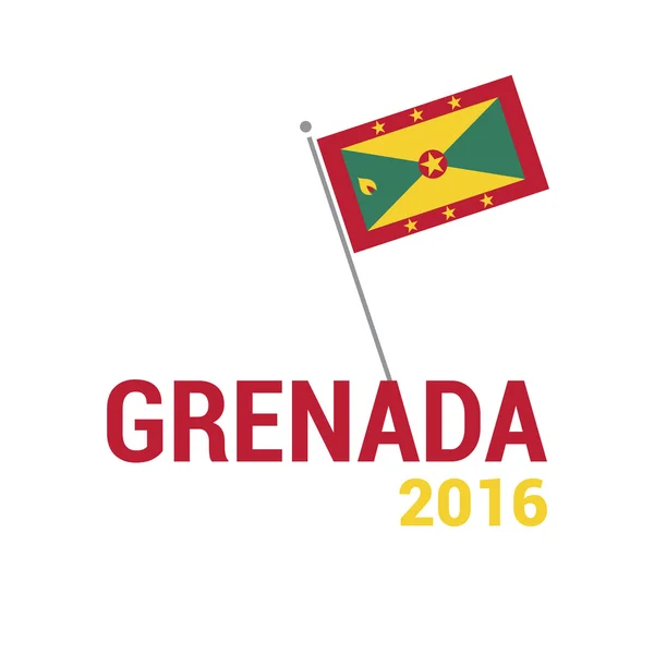 Grenada The resmål logotyp — Stock vektor