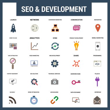 Evrensel web ve mobil Icon set.