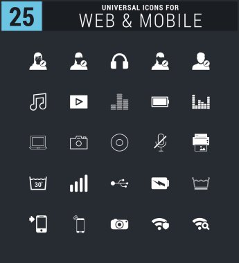 evrensel ağ simgeleri 