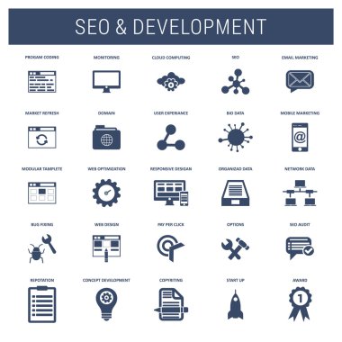 Evrensel web ve mobil Icon set.