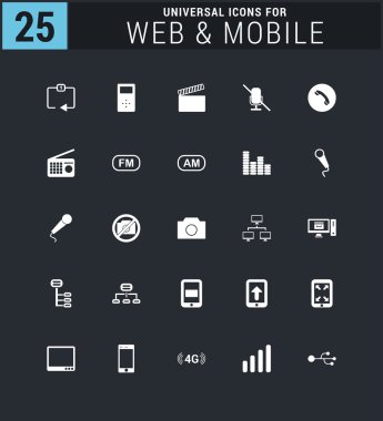 evrensel ağ simgeleri 