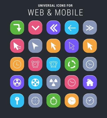 Web ve telefon simgeleri
