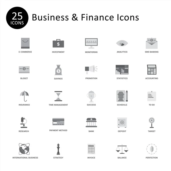 25 Conjunto de iconos universal web y móvil. — Archivo Imágenes Vectoriales