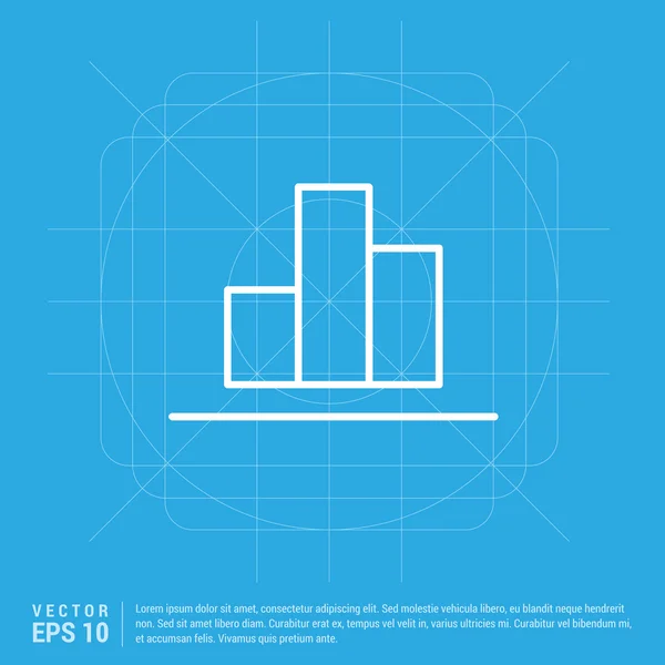 Affärsdiagram ikon. — Stock vektor