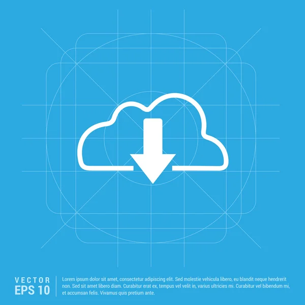 Σύννεφο Ανεβάστε εικόνα — Διανυσματικό Αρχείο
