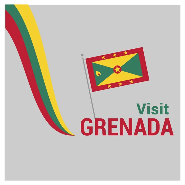 Grenada The resmål logotyp — Stock vektor