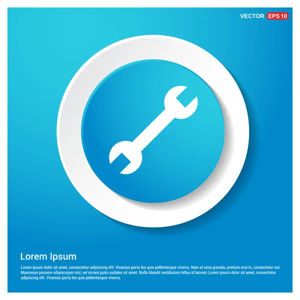 Ícone Wrench Web — Vetor de Stock