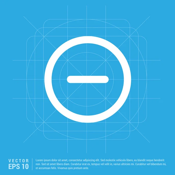 Mathe minus Symbol — Stockvektor