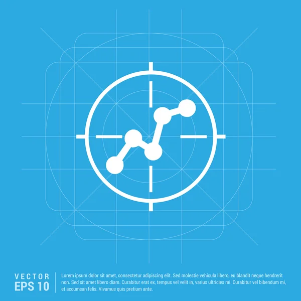 Icona del grafico aziendale — Vettoriale Stock