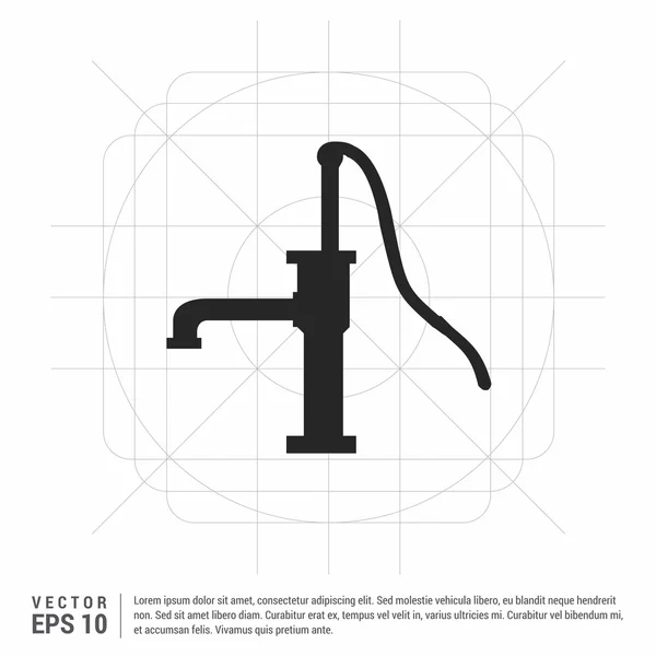 Иконка старого насоса — стоковый вектор