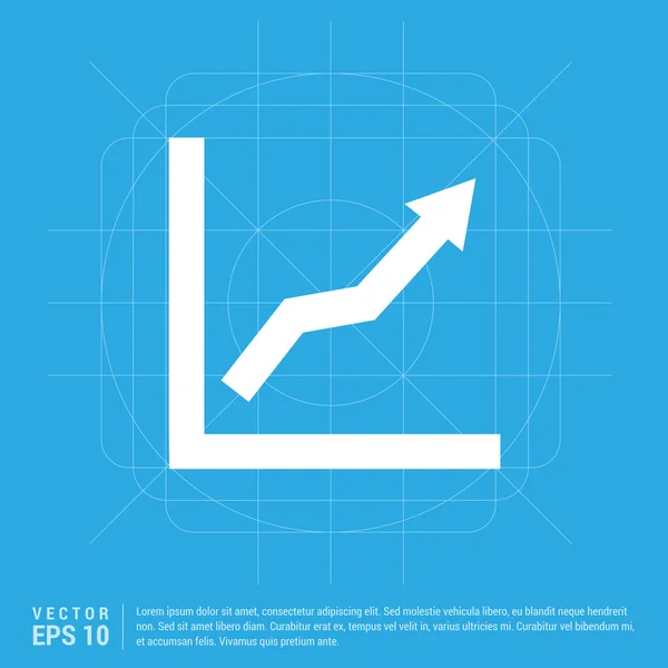 Tillväxt diagram ikon — Stock vektor