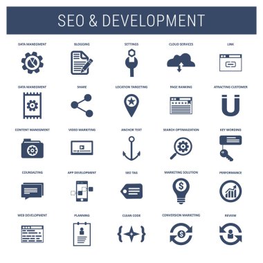 Evrensel web ve mobil Icon set.