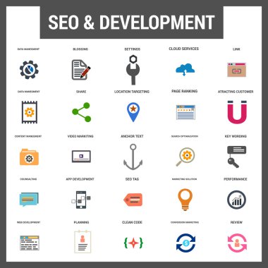 Evrensel web ve mobil Icon set.