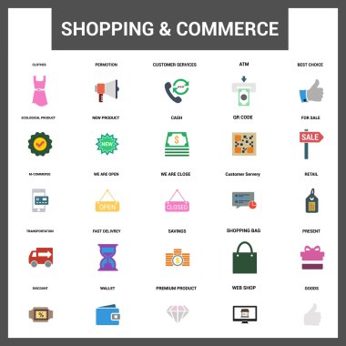 Evrensel web ve mobil Icon set.