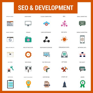 Evrensel web ve mobil Icon set.