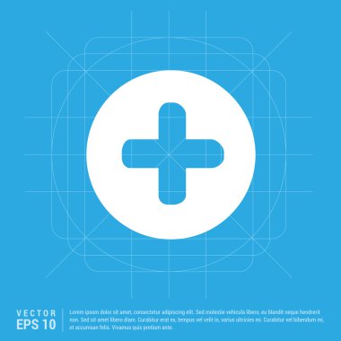 Artı simgesi. Konsept web düğmeleri.