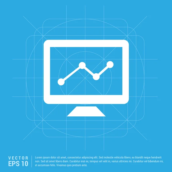 ビジネス グラフ アイコン — ストックベクタ