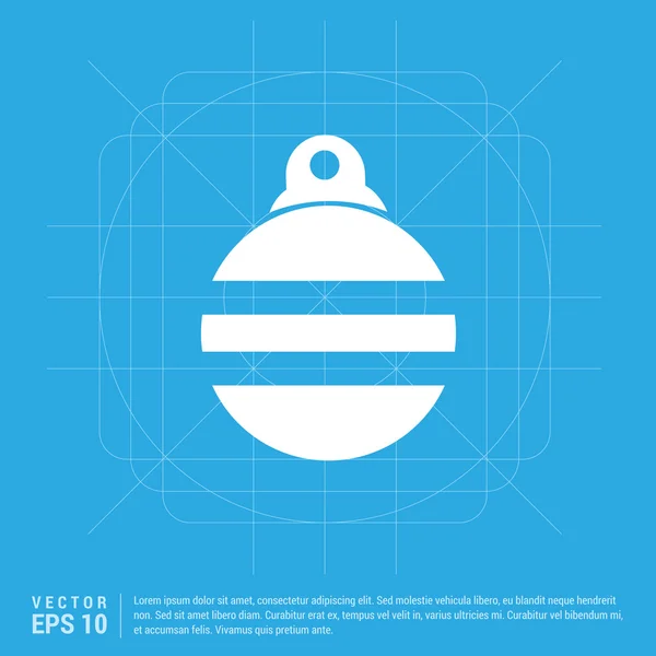 Christmas ball icon. — Stock Vector