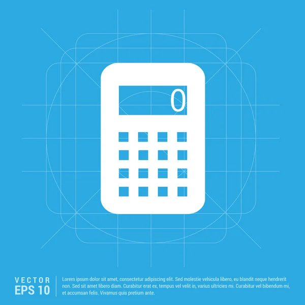 Ícone de calculadora de negócios —  Vetores de Stock