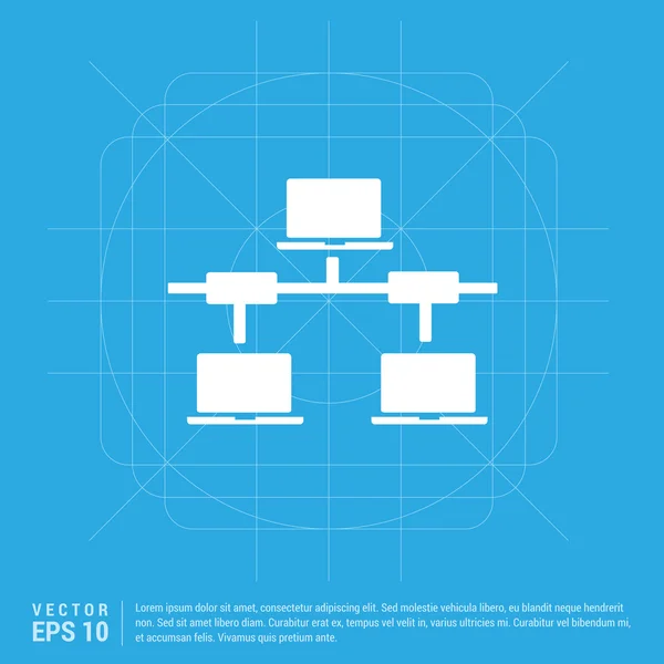 Κοινωνικό δίκτυο το εικονίδιο — Διανυσματικό Αρχείο