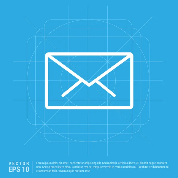 Pictogram envelop post — Stockvector