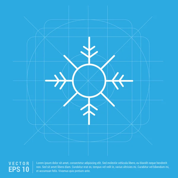 Икона снежинки — стоковый вектор