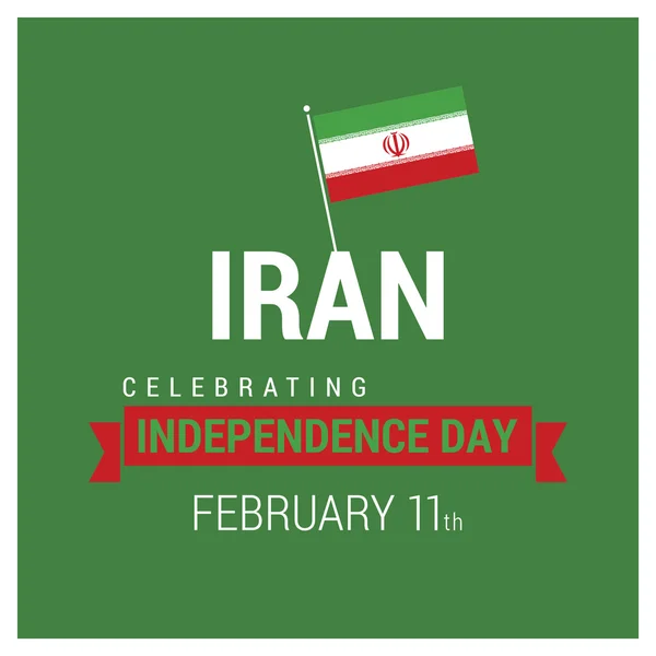 Poster Día de la Independencia de Irán — Archivo Imágenes Vectoriales