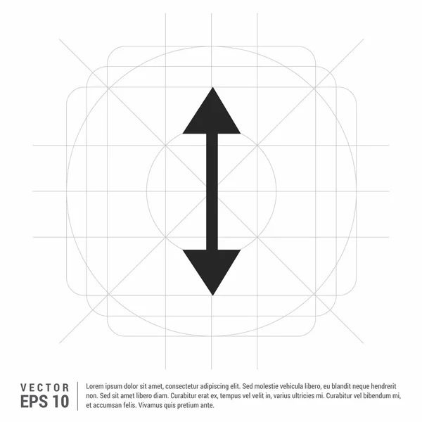 Fensterpfeil-Symbol anpassen — Stockvektor