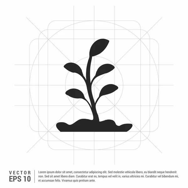 Planta brote icono — Vector de stock