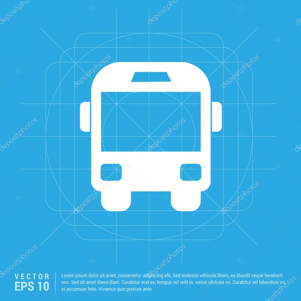 Passenger bus icon. vector illustration