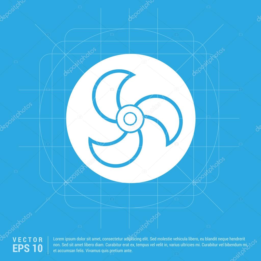 Blower fan icon. vector illustration