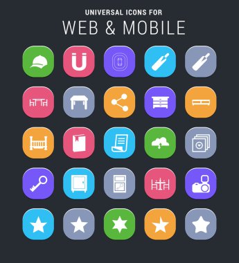 Evrensel web ve mobil Icon set