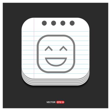 mutlu yüz smiley simgesi