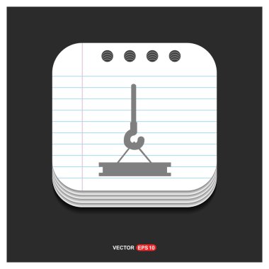 Yapı vinci kancası simgesi