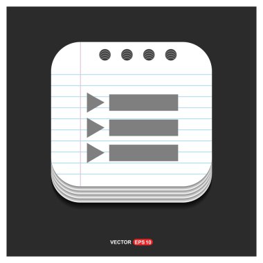 rapor, onay listesi simgesini