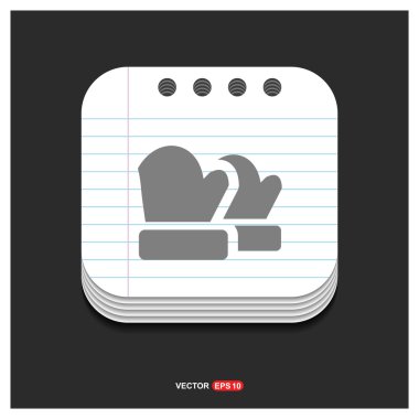 Kış eldiven simgesi