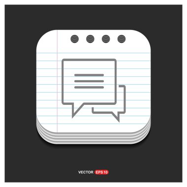 konuşma balonları simgesi