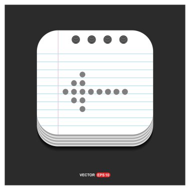 geri veya önceki simgesi