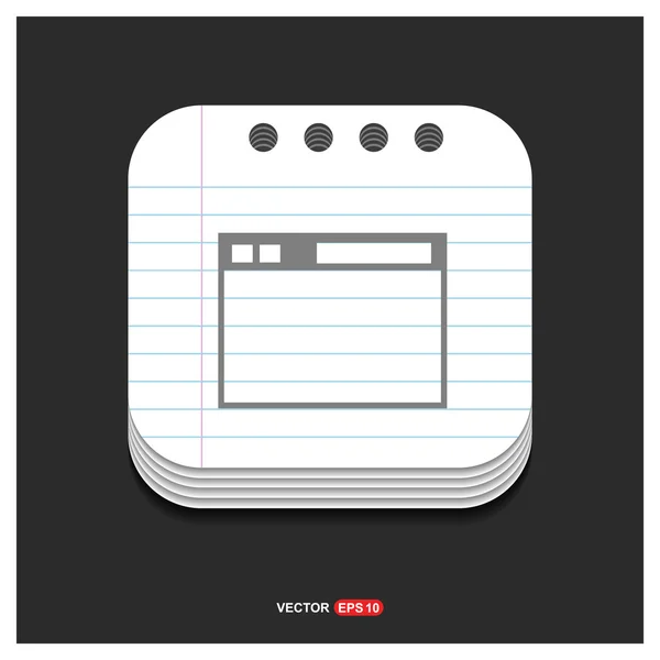 App window interface icon — Stock Vector