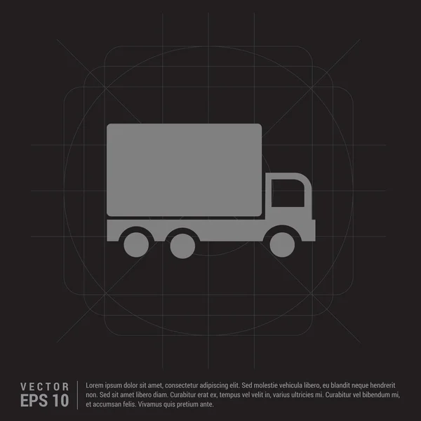 Lastwagenikone — Stockvektor