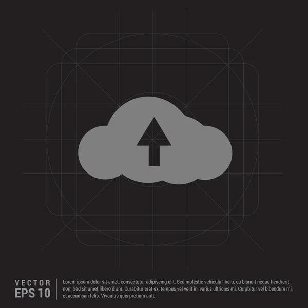 Cloud downloadbestanden — Stockvector