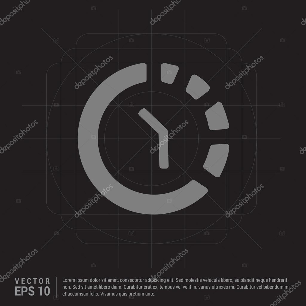 Time clock icon. vector illustration