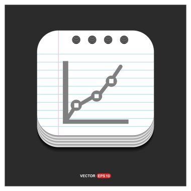 İlerleme grafik simgesi. 
