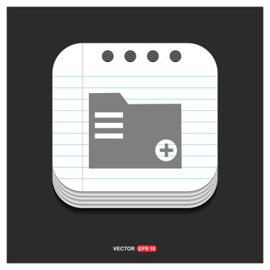 veri klasörü simgesi ekleme