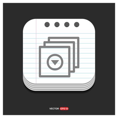 Video Galeri düz simgesi 