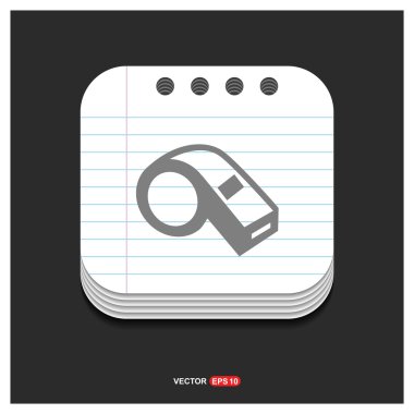 Hakem düdük simgesi