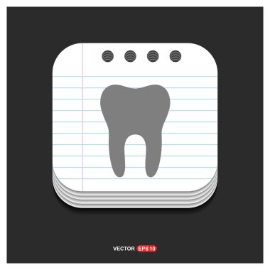 Tooth Icon - abstract logo  clipart